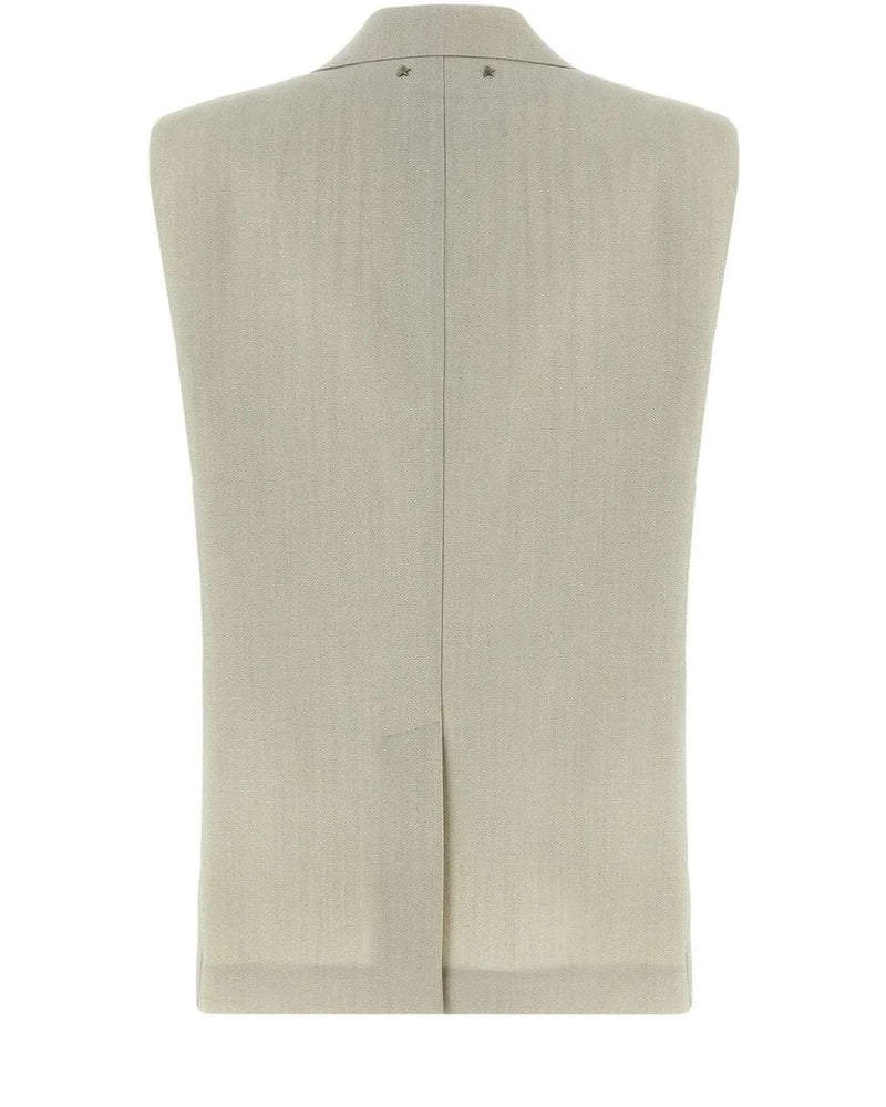Golden Goose Vest in beige, Virgin Wool — view 2