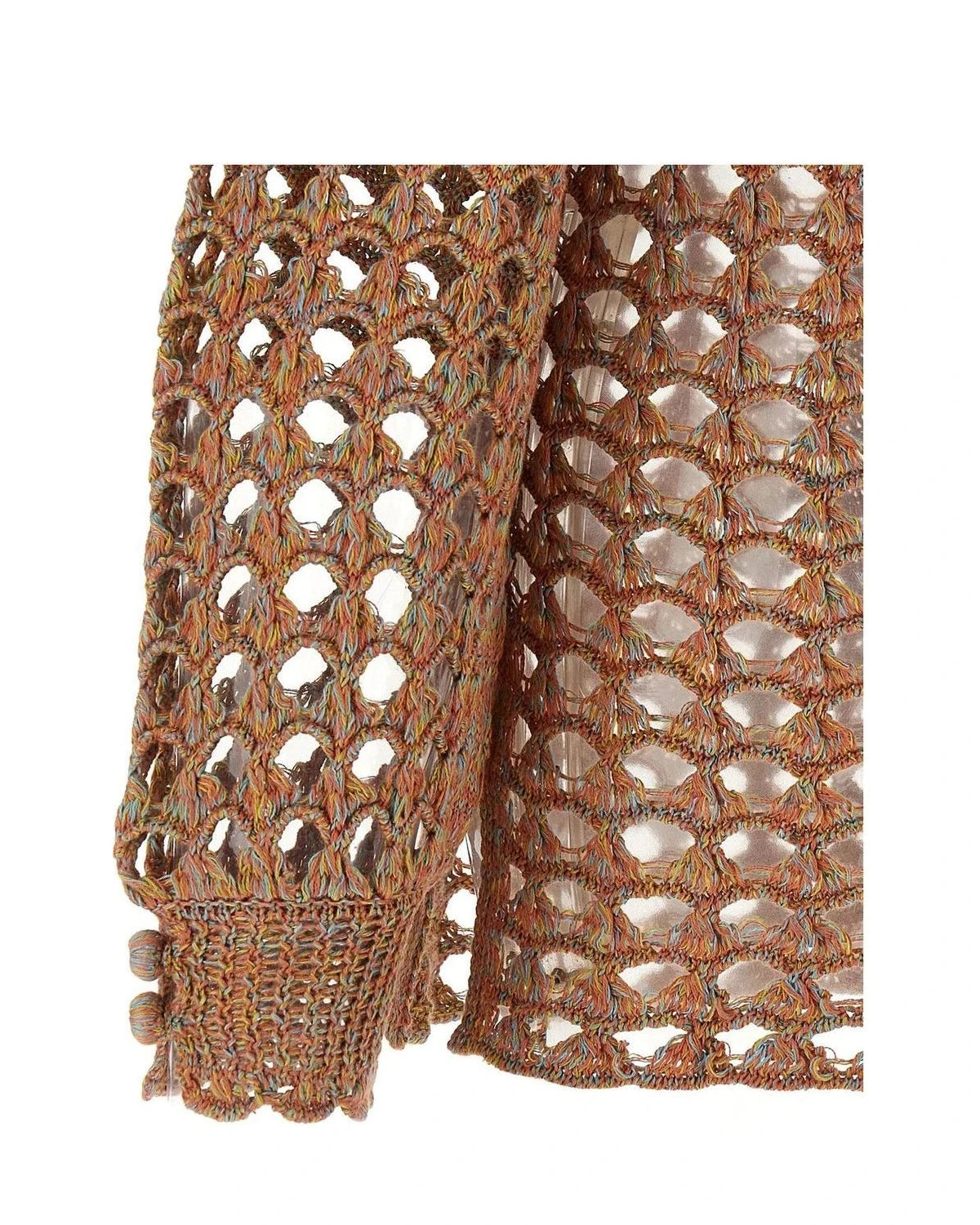 Valentino Garavani Cardigan in multicolor, Linen — view 4