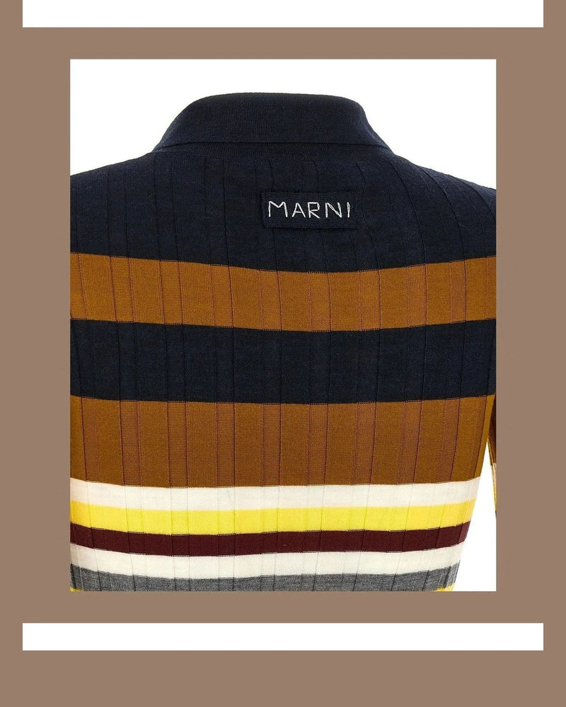 Marni Polo in multicolor, Virgin Wool — view 4