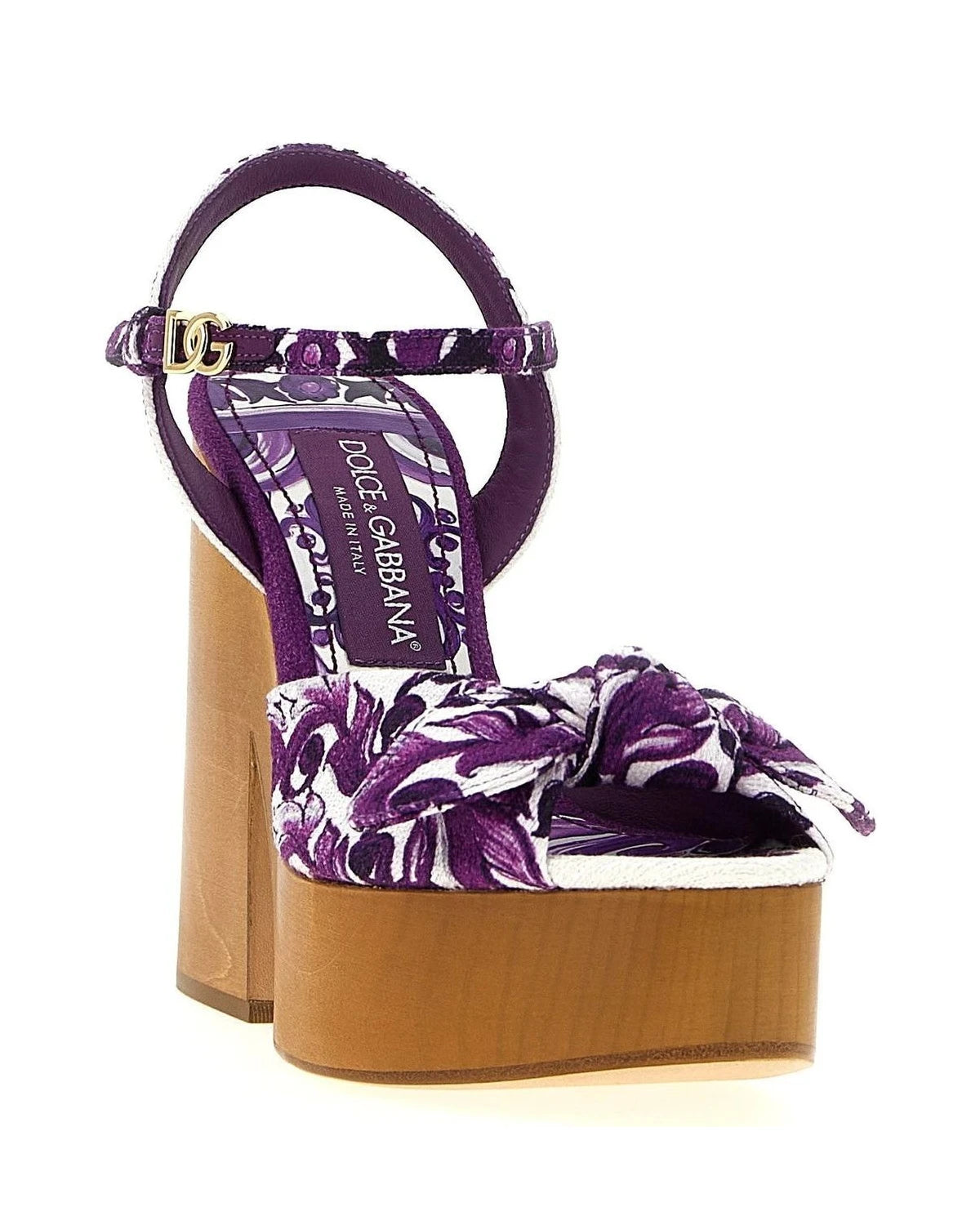 Dolce & Gabbana Heels in purple, Cotton — view 2