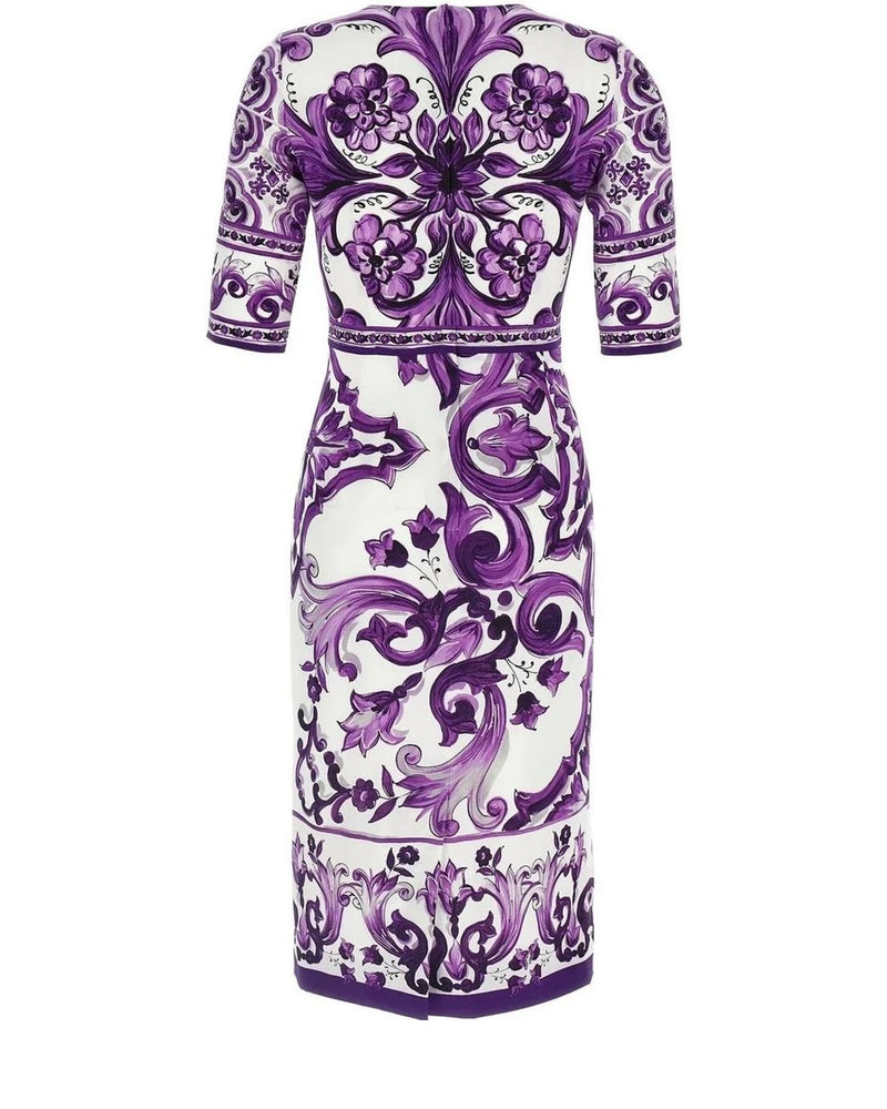 Dolce & Gabbana Dresse in purple, Silk — view 2