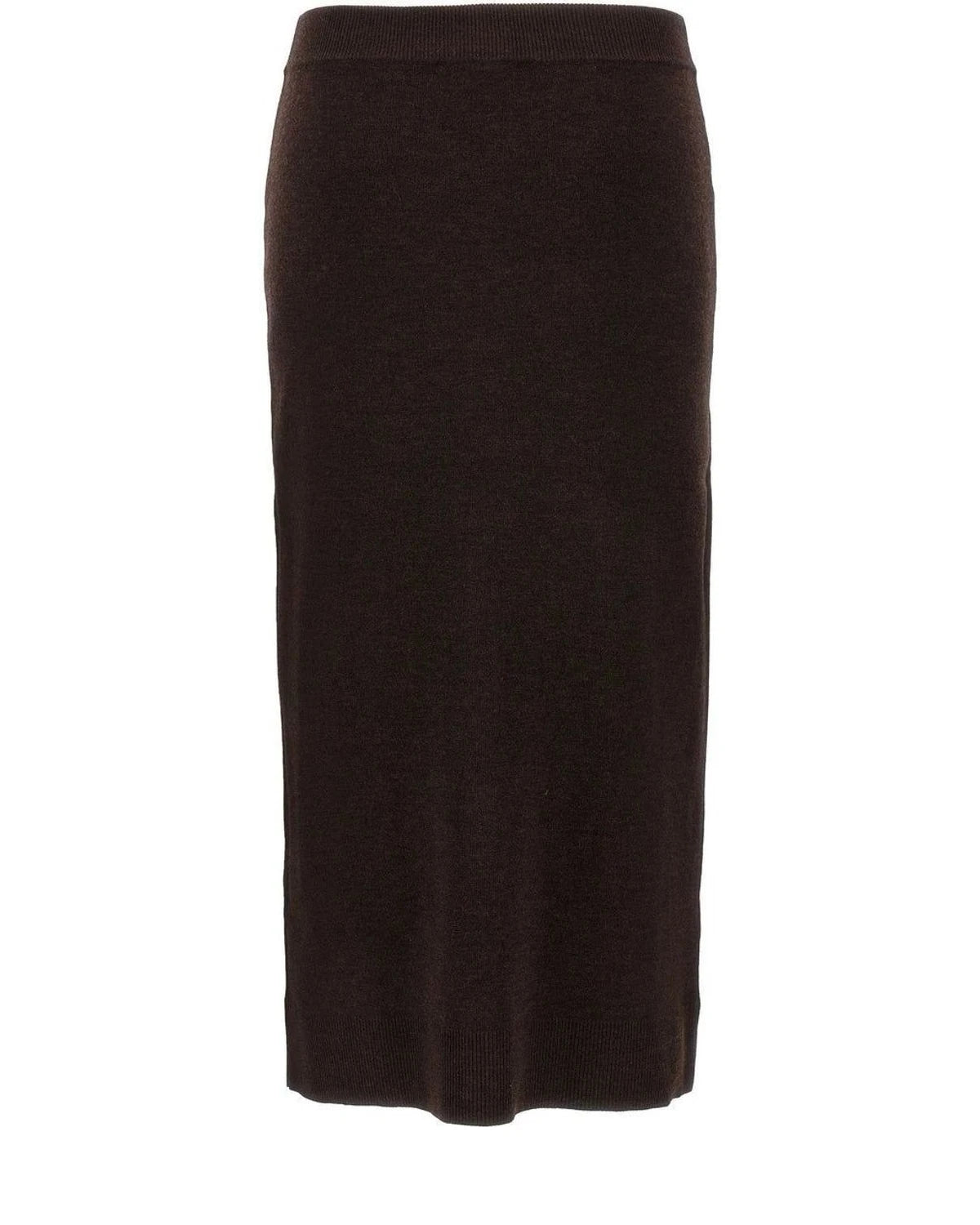 Victoria Beckham Skirt in brown, Wool — view 2