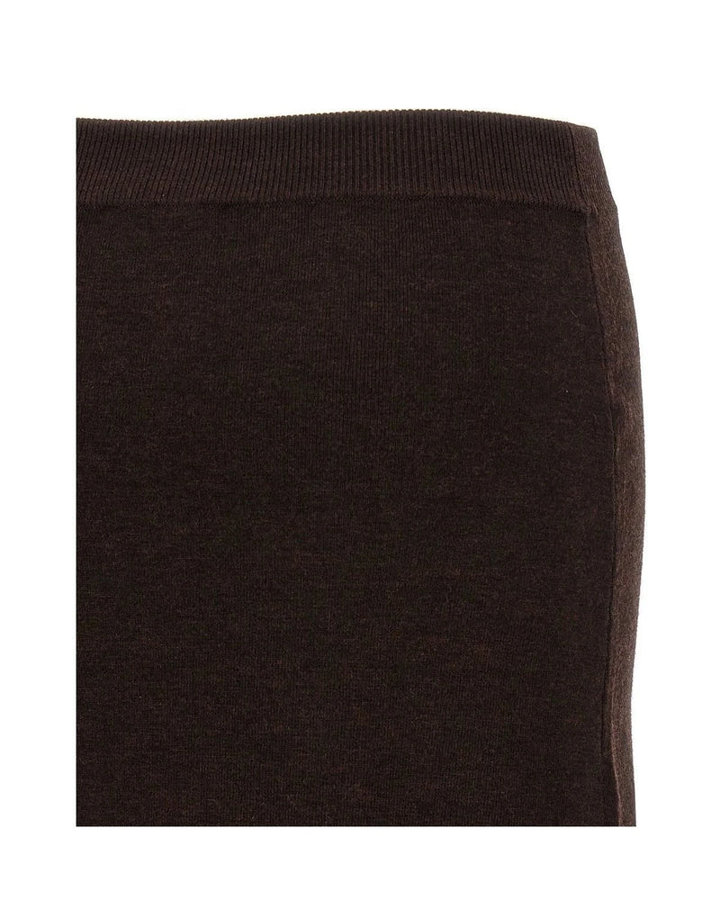 Victoria Beckham Skirt in brown, Wool — view 4