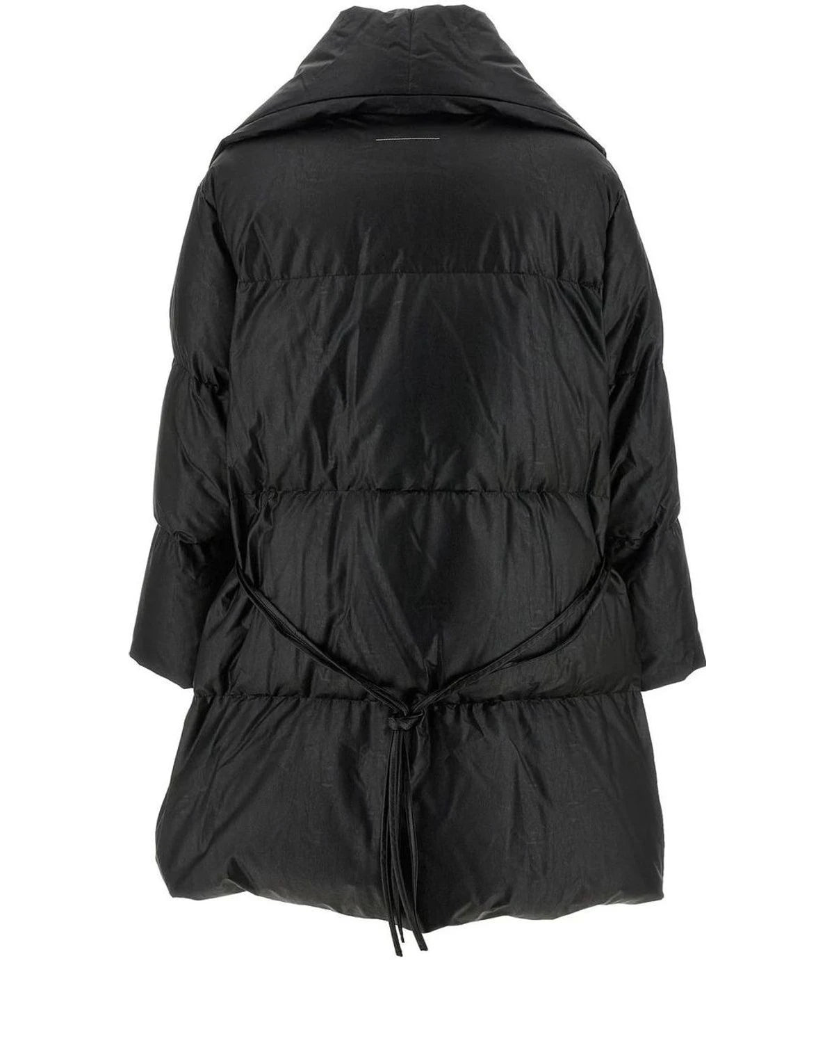 MM6 Maison Margiela Puffer Jacket in black, Viscose — view 3