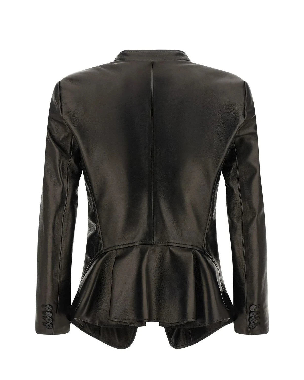 Alexander McQueen Blazer in black, Lamb Leather — view 2