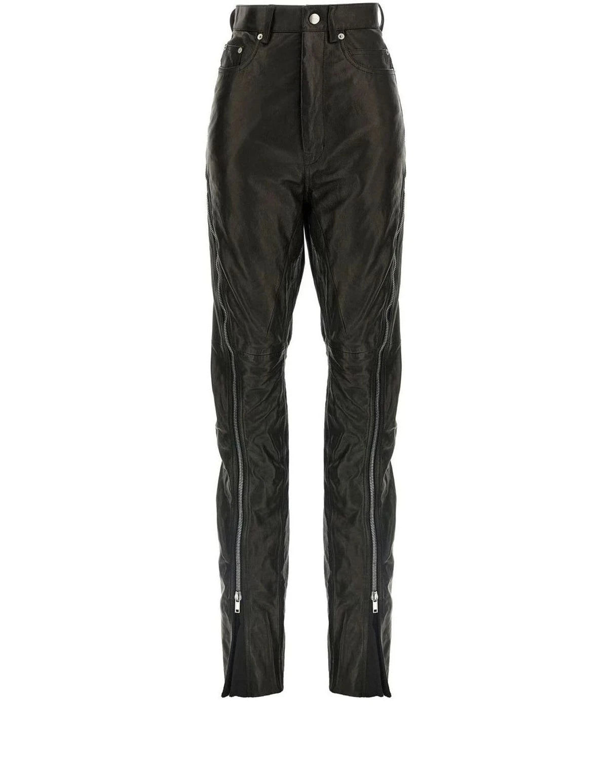 Rick Owens Trouser in black, Leather