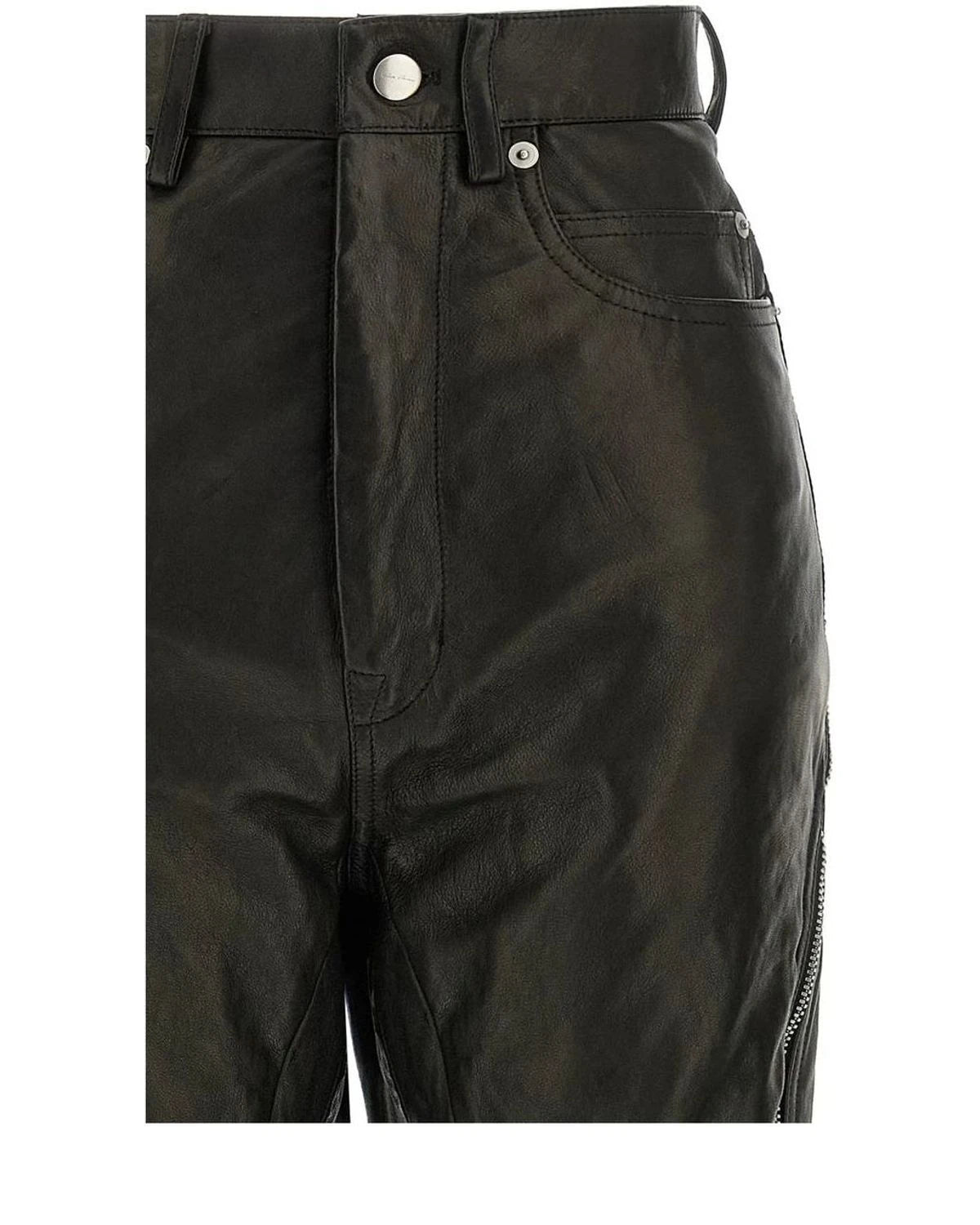 Rick Owens Trouser in black, Leather — view 3