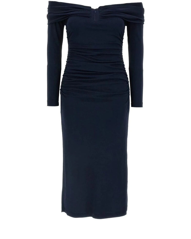 Carolina Herrera Dresse in blue, Acrylic