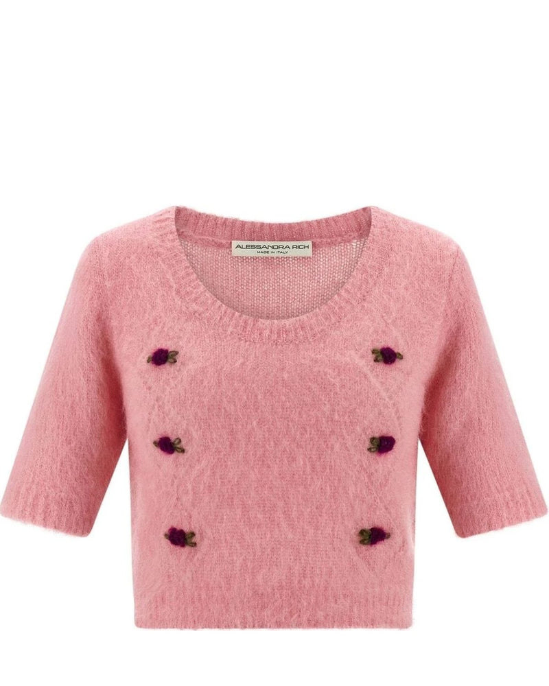 Alessandra Rich Sweater in multicolor, Mohair Wool