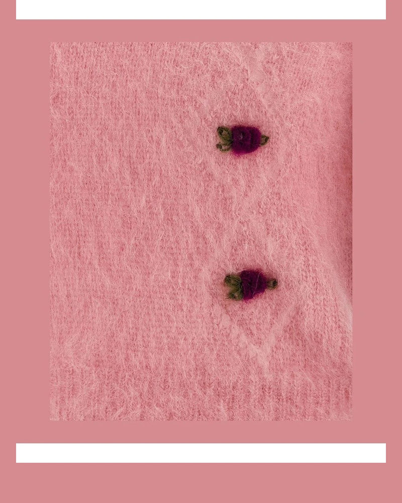 Alessandra Rich Sweater in multicolor, Mohair Wool — view 4