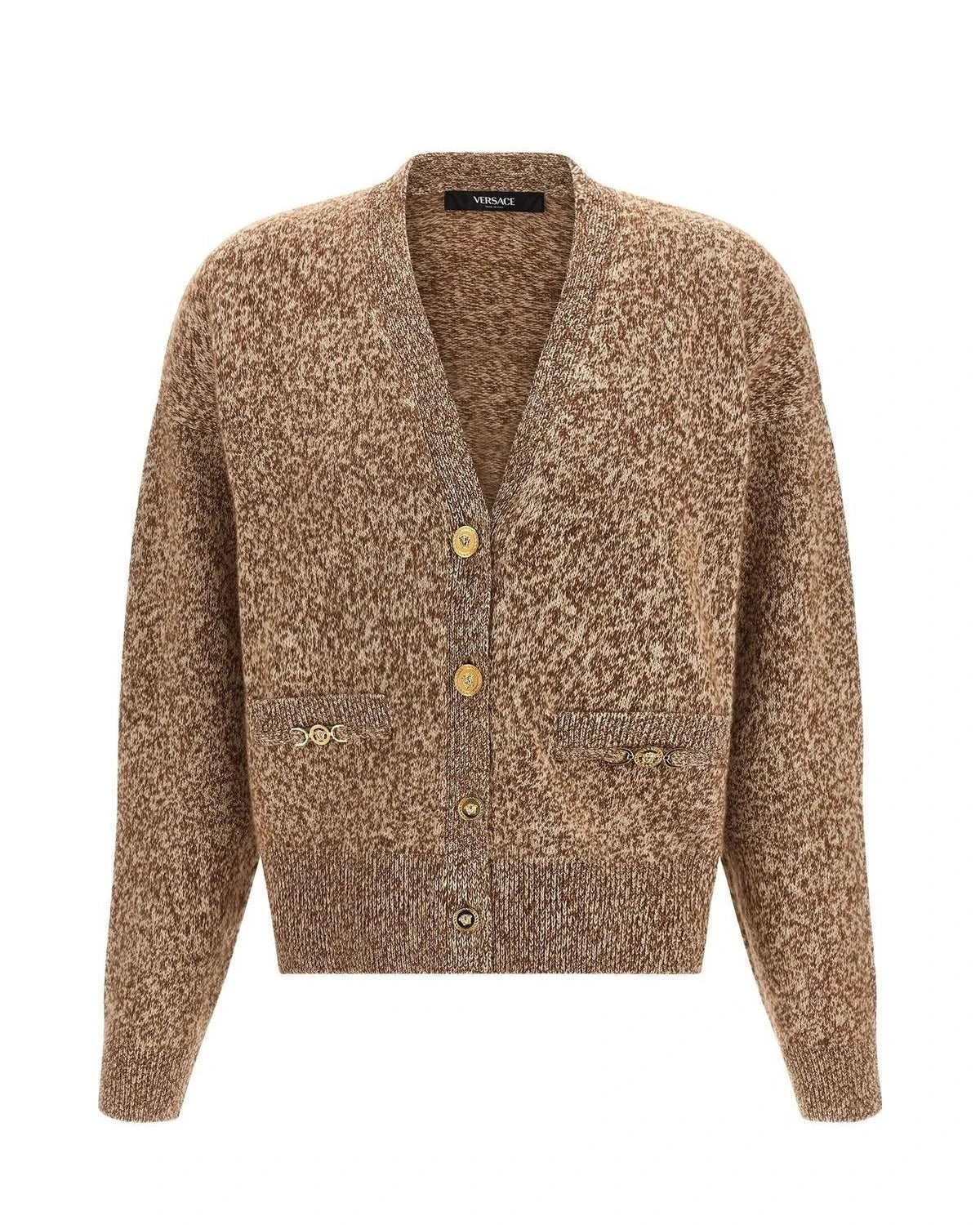 Versace Beige Wool Cardigan