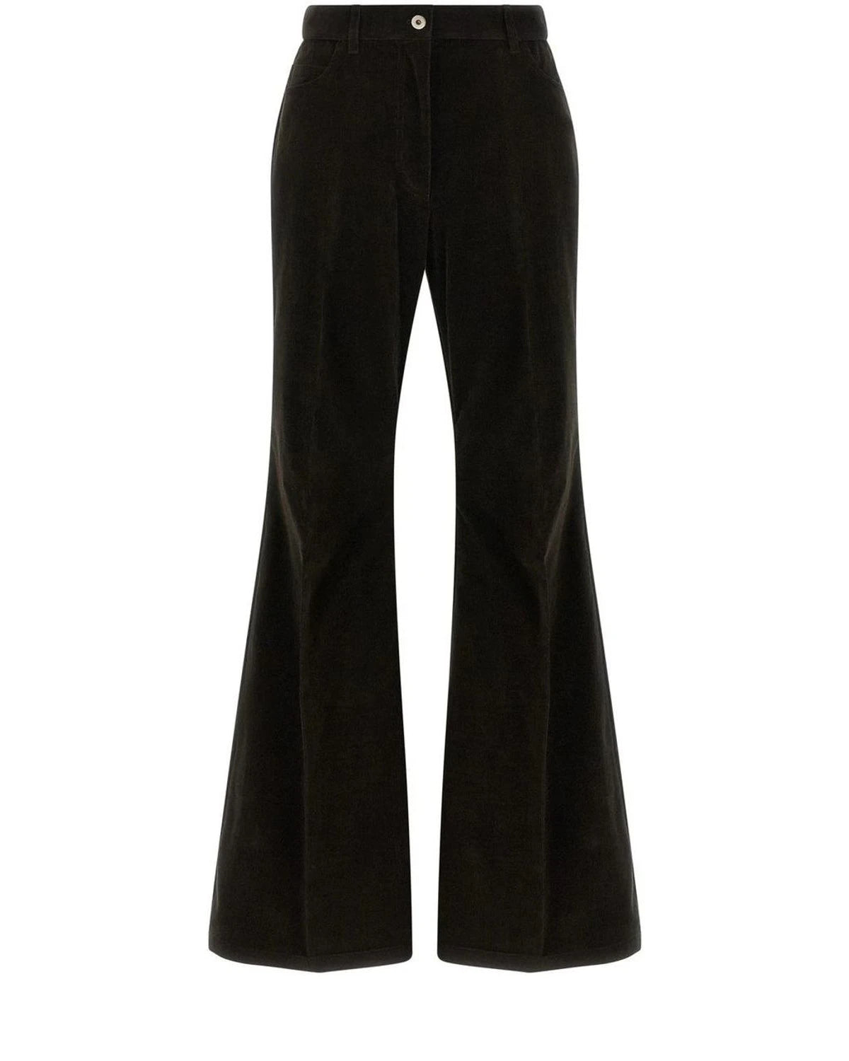 Ferragamo Palazzo Pant in brown, Cotton