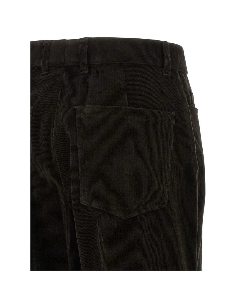 Ferragamo Palazzo Pant in brown, Cotton — view 4