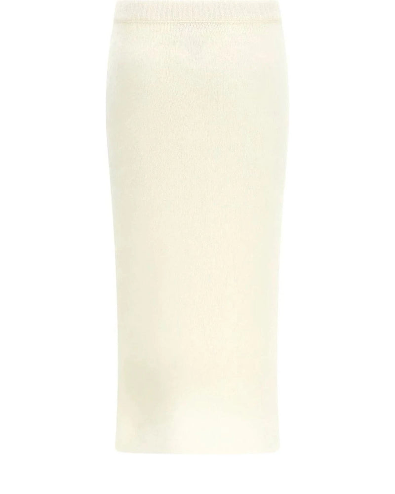 Alessandra Rich Skirt in white, Mohair — view 2