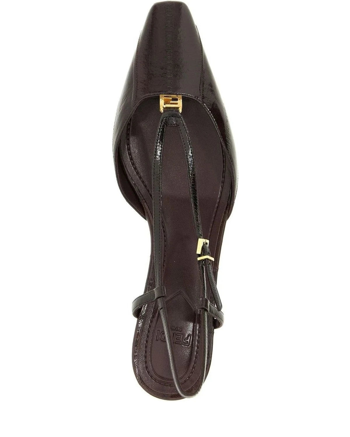 Fendi Heels in brown, Lamb Leather — view 4