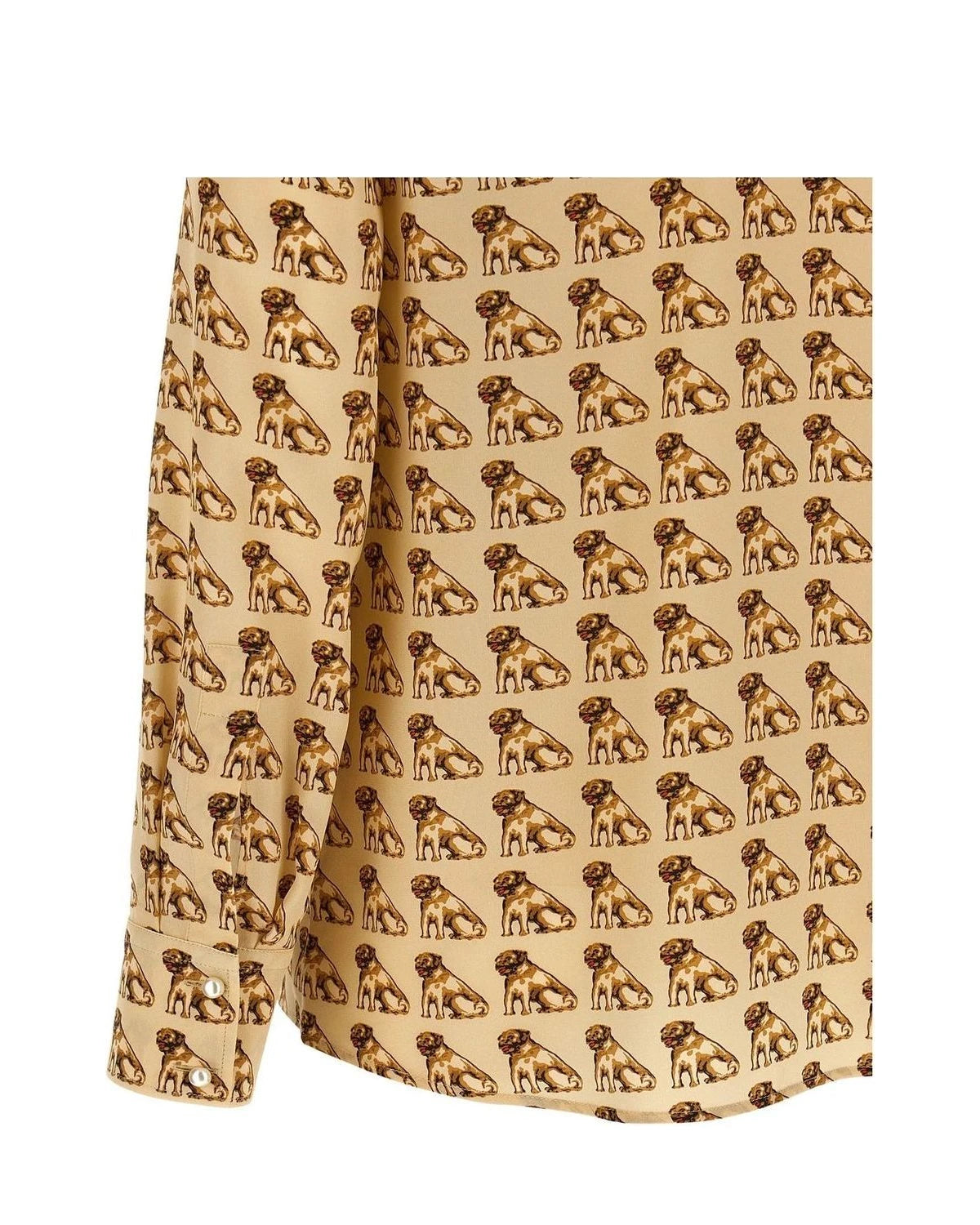 Valentino Garavani Dress Shirt in beige, Silk — view 4