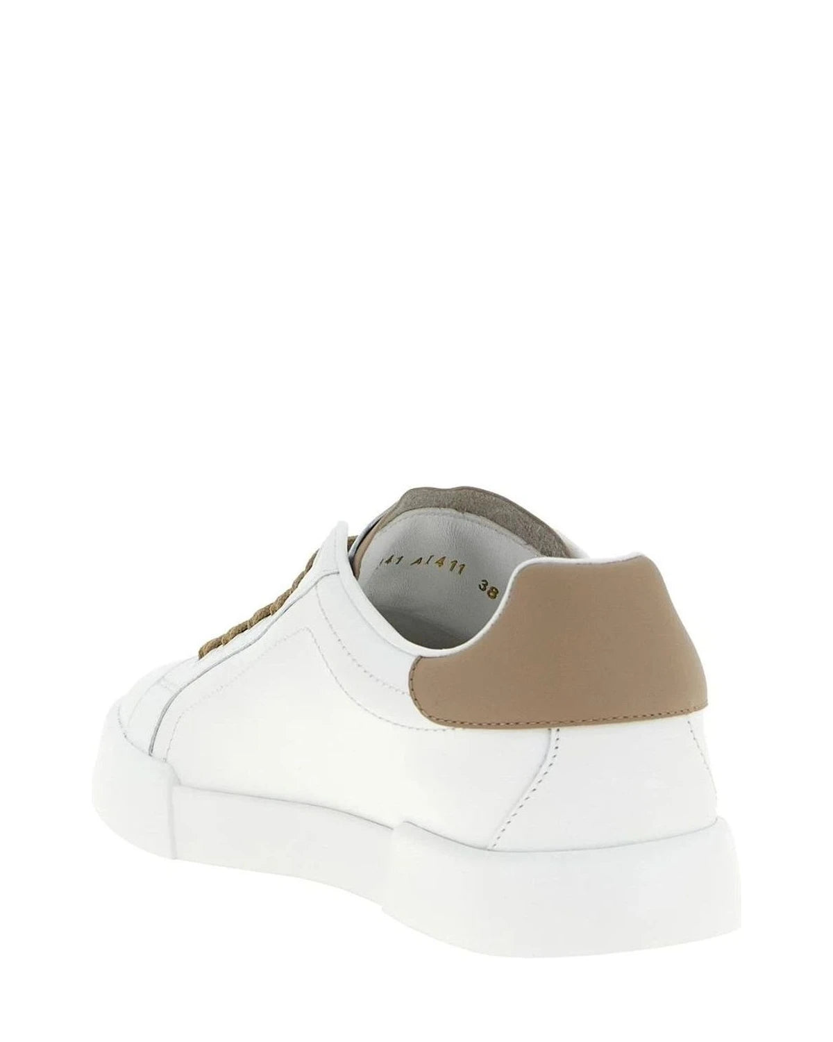 Dolce & Gabbana Sneakers in beige, Calfskin Leather — view 3