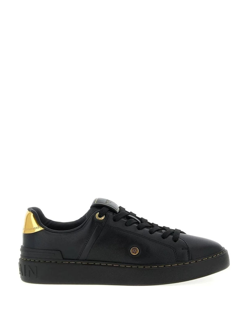 Balmain Sneakers in black, Lamb Leather