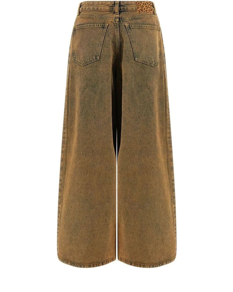 Alanui Jean in brown, Cotton — view 2