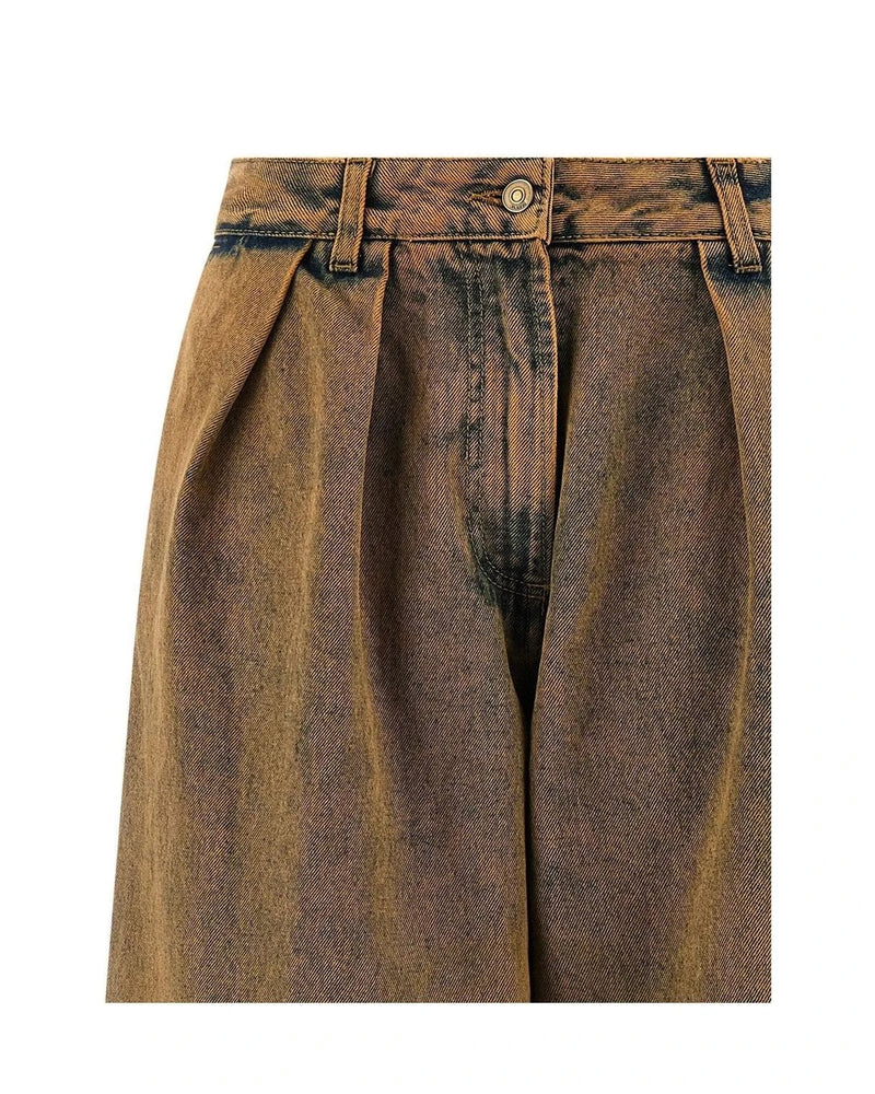 Alanui Jean in brown, Cotton — view 3
