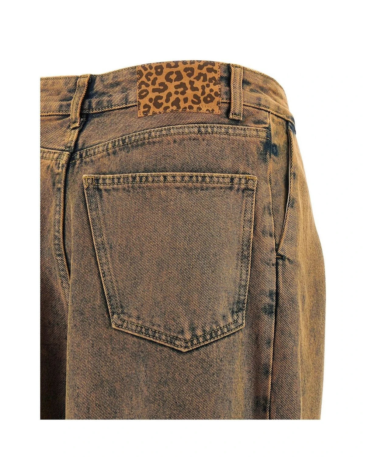 Alanui Jean in brown, Cotton — view 4
