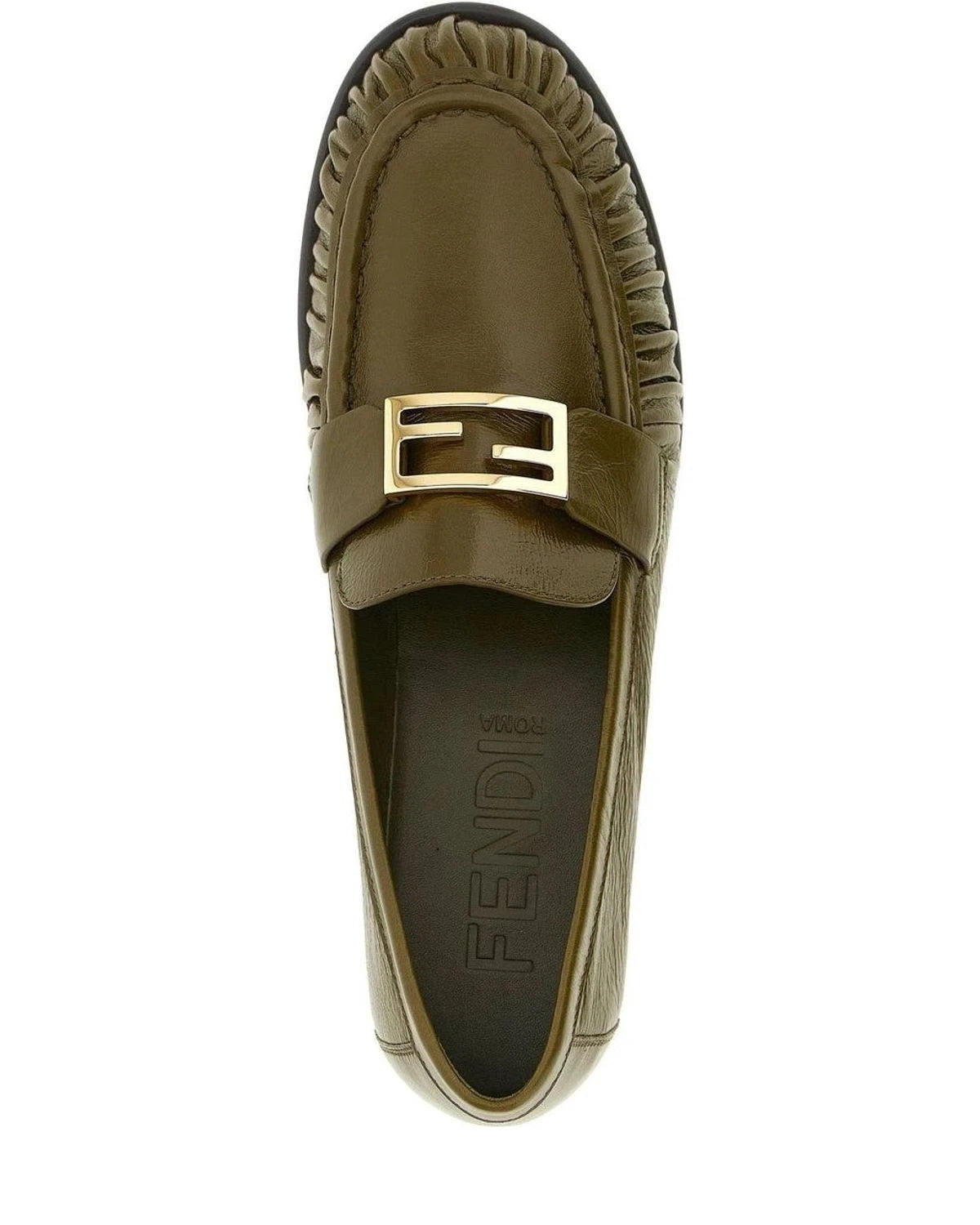 Fendi Flats in green — view 4