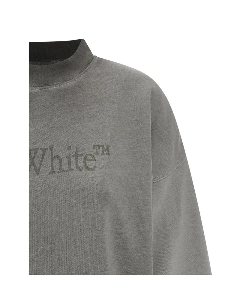 Off-White Sweatshirt in gray, Cotton — view 3