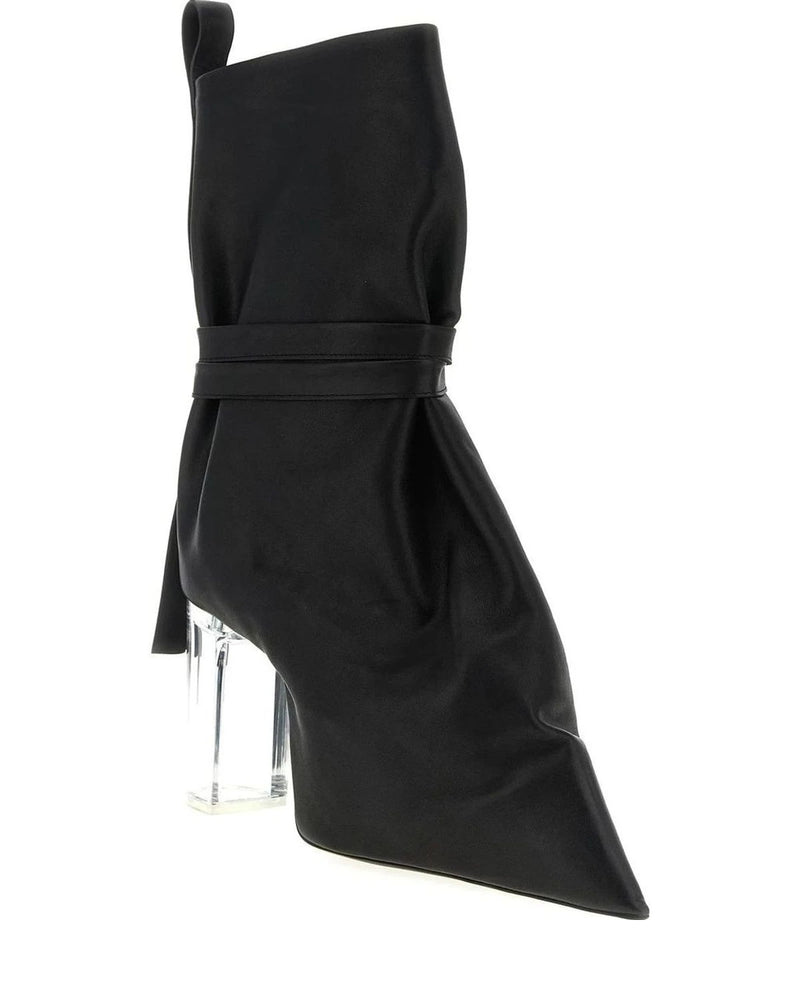 Rick Owens Heels in black, Cow Leather — view 2