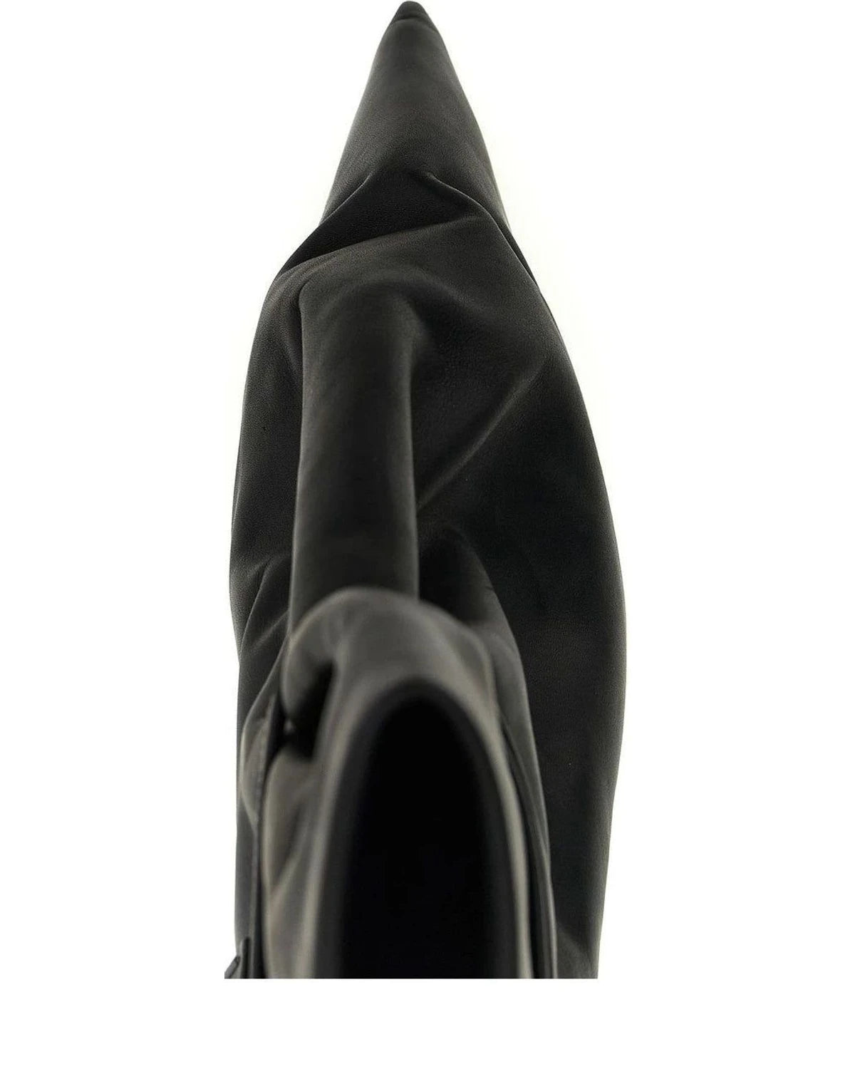 Rick Owens Heels in black, Cow Leather — view 4