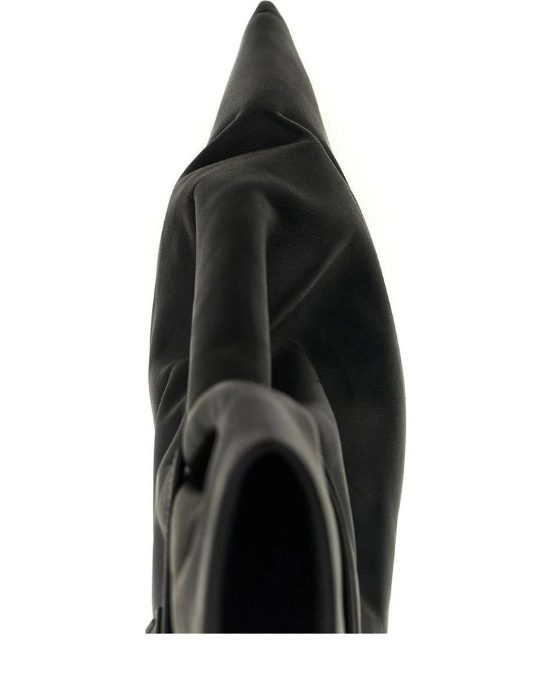 Rick Owens Heels in black, Cow Leather — view 4