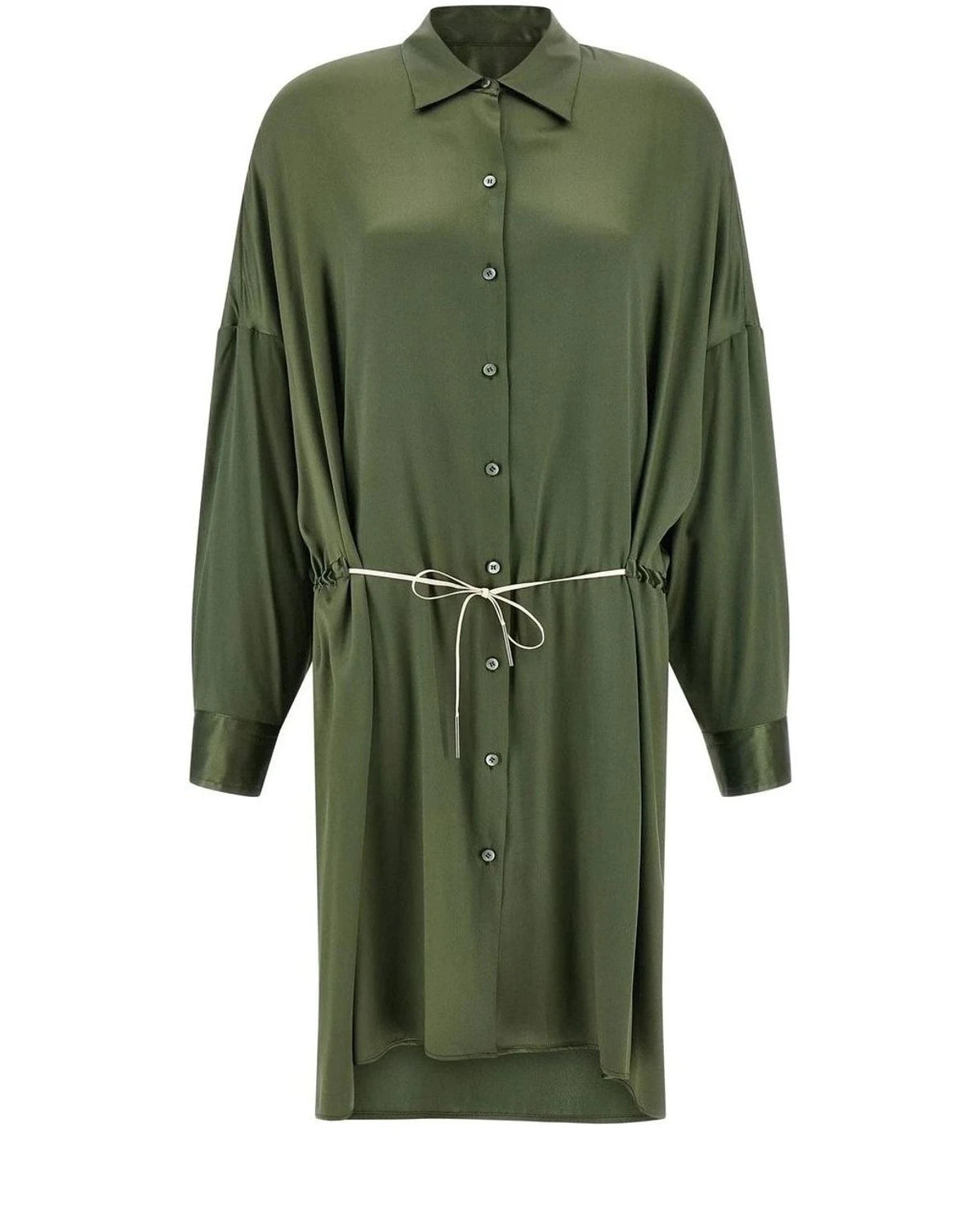 Dries Van Noten Dresse in green, Silk