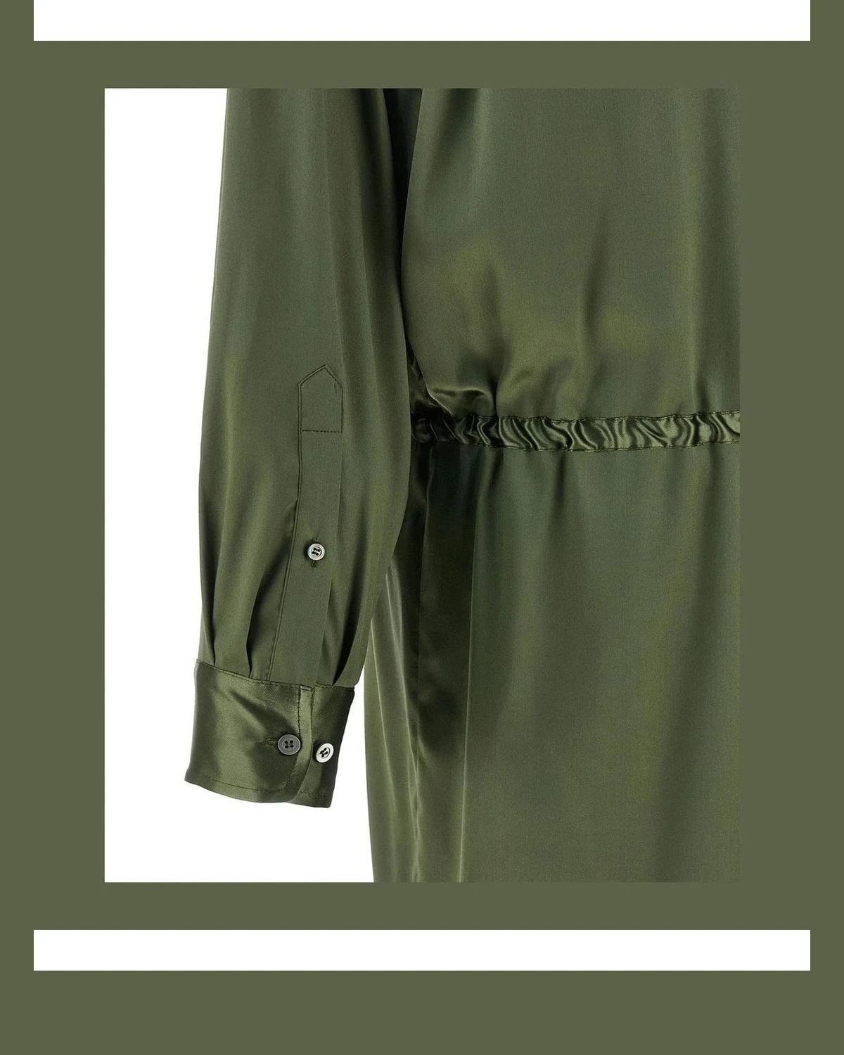 Dries Van Noten Dresse in green, Silk — view 4