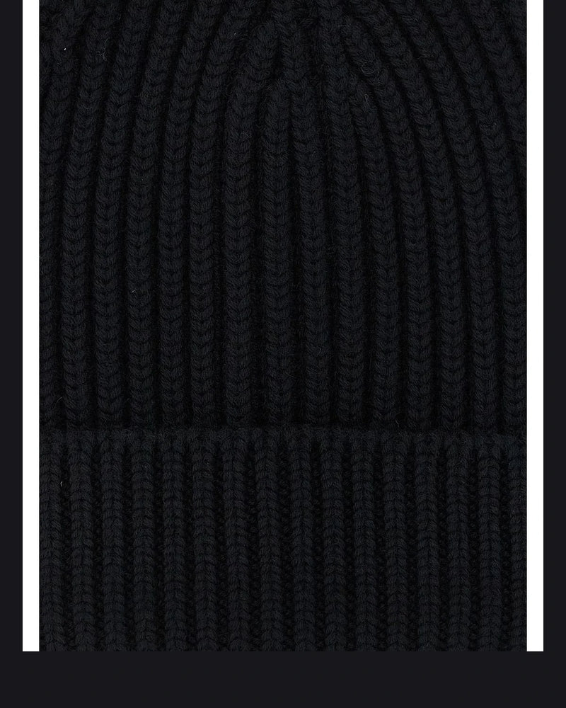 Dolce & Gabbana Black Wool Beanie 