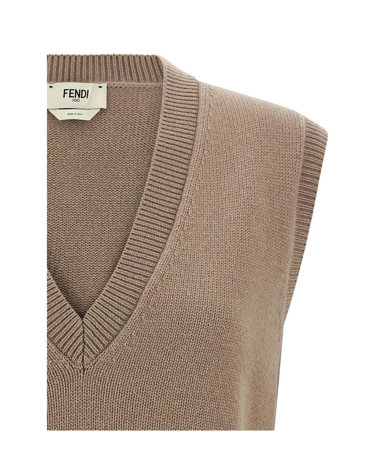 Fendi Vest in beige, Cashmere — view 3