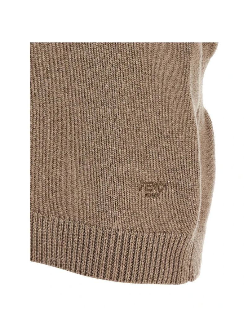 Fendi Vest in beige, Cashmere — view 4