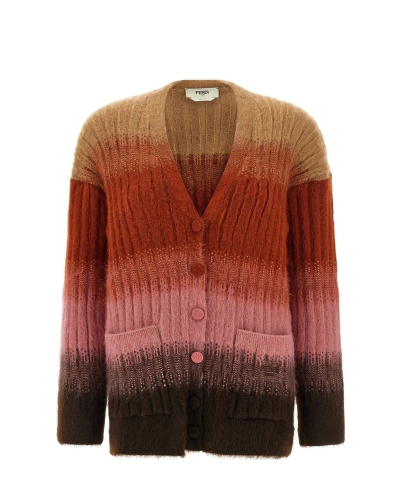 Fendi Cardigan in multicolor, Mohair Wool