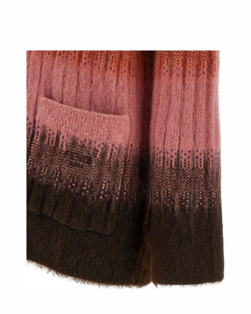 Fendi Cardigan in multicolor, Mohair Wool — view 4