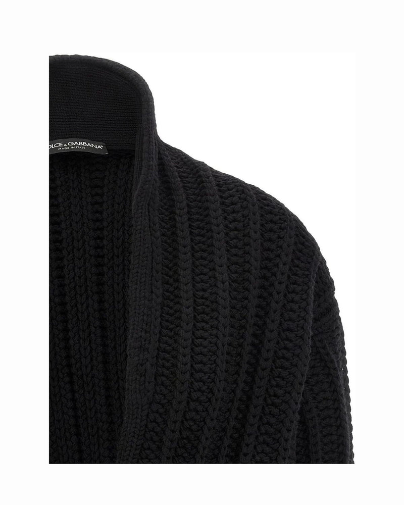 Dolce & Gabbana Cardigan in black, Virgin Wool — view 3