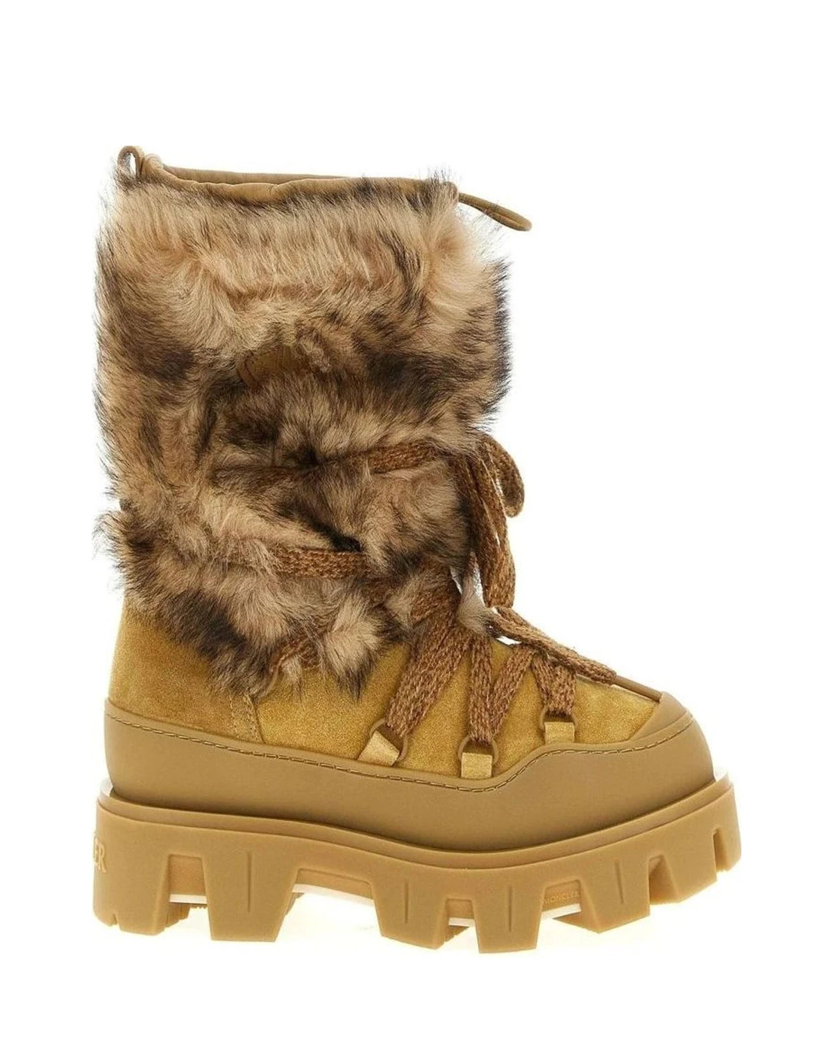 Moncler Boots in brown, Calfskin Leather