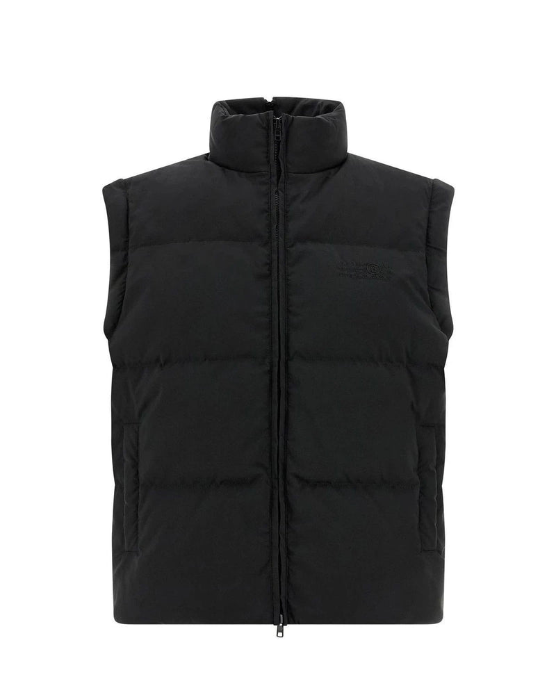 MM6 Maison Margiela Puffer Jacket in black, Polyester — view 2