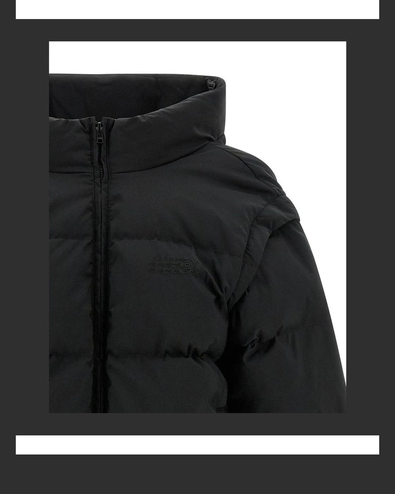 MM6 Maison Margiela Puffer Jacket in black, Polyester — view 5