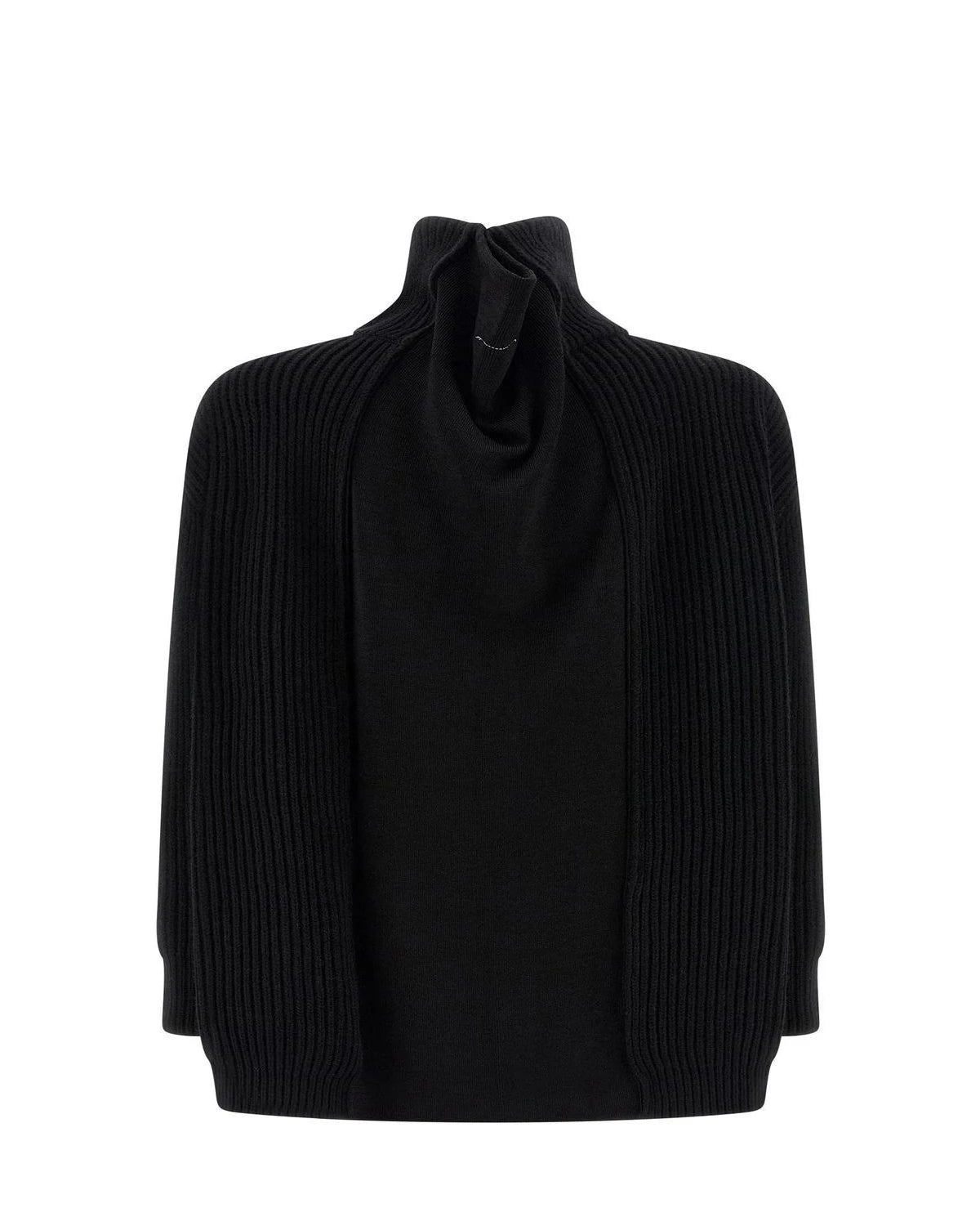 MM6 Maison Margiela Dresse in black, Wool — view 3