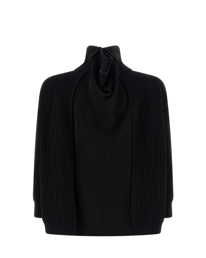 MM6 Maison Margiela Dresse in black, Wool — view 3