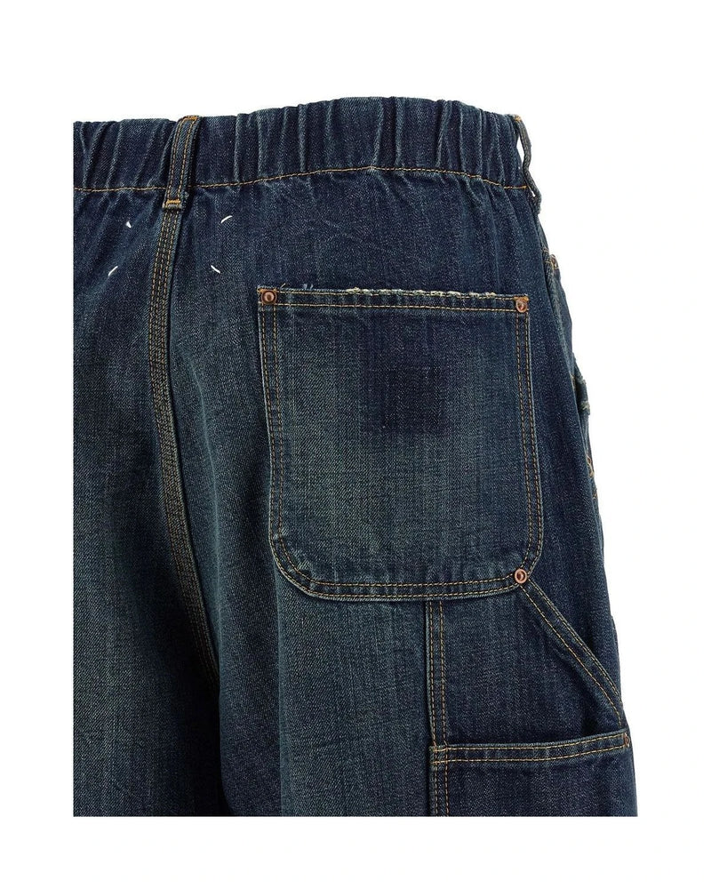 Maison Margiela Jean in blue, Cotton — view 4