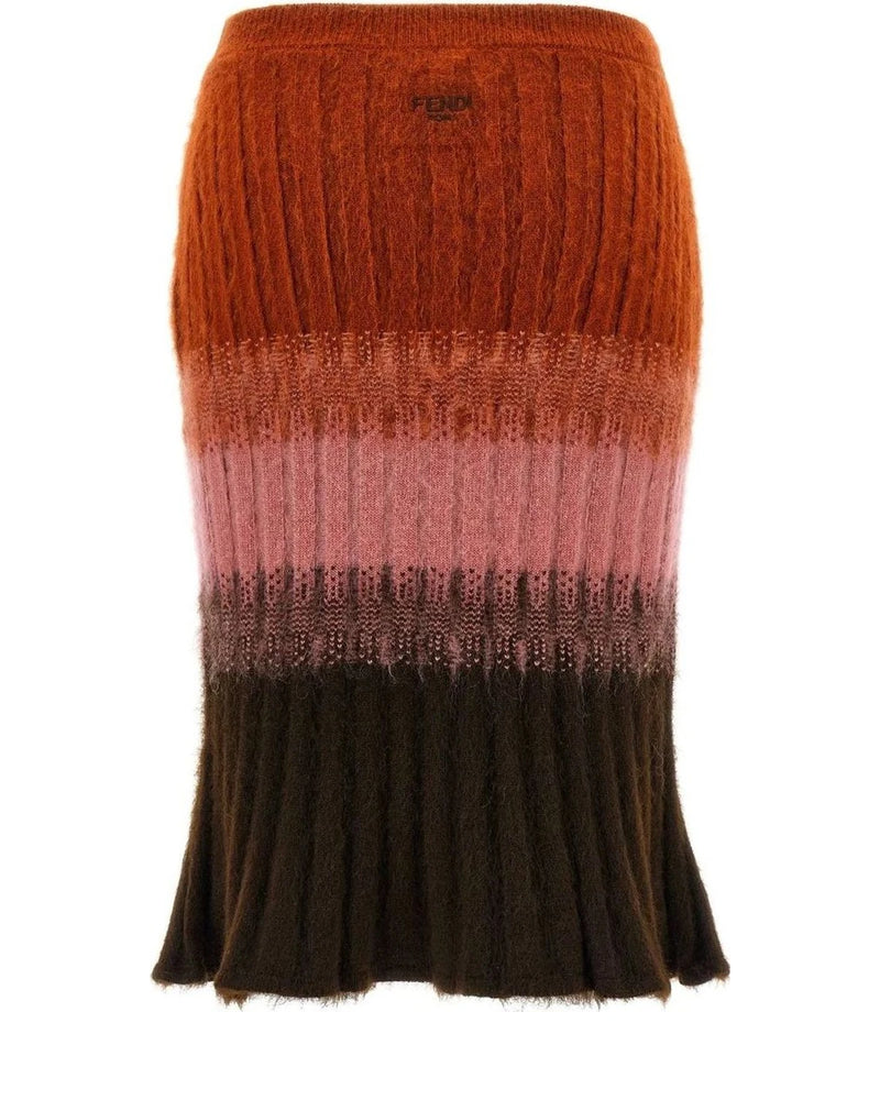 Fendi Skirt in multicolor, Mohair Wool — view 2