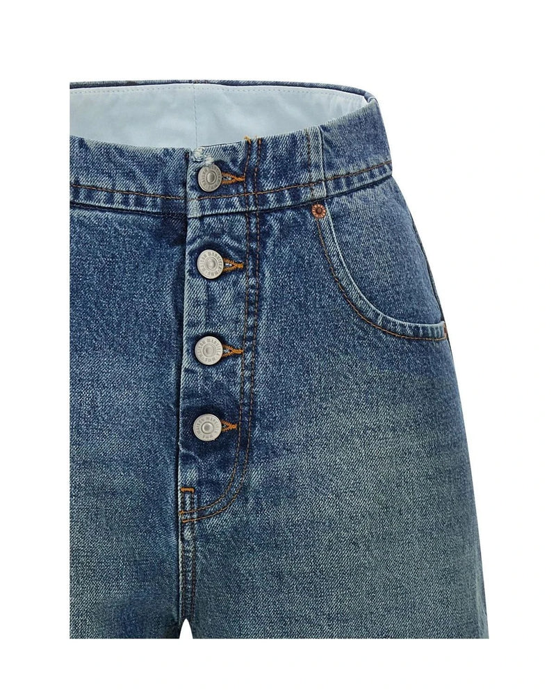 MM6 Maison Margiela Jean in blue, Cotton — view 3
