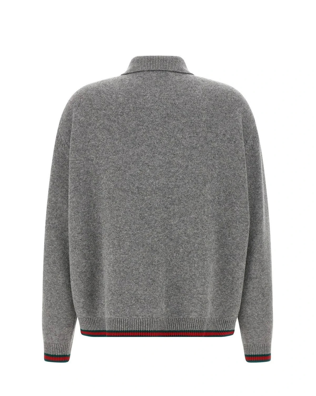 Gucci Cardigan in gray, Wool — view 2