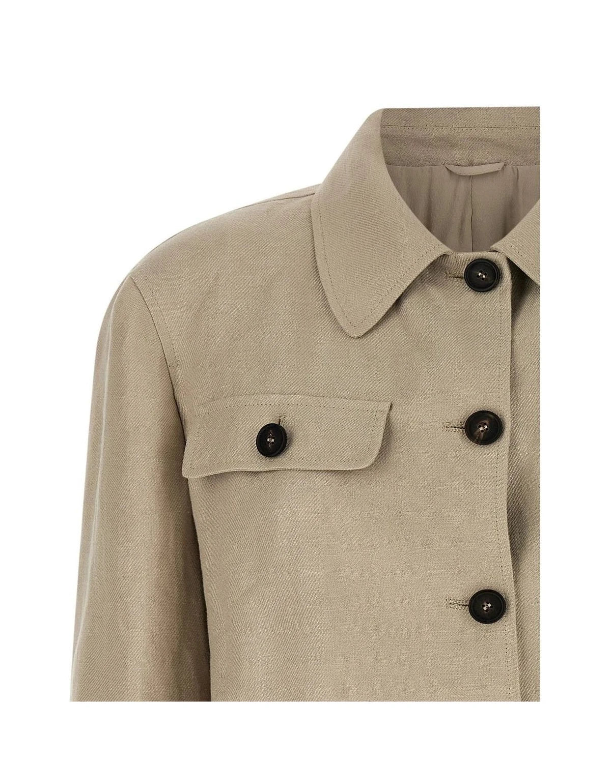 Brunello Cucinelli Blazer in beige, Linen — view 3
