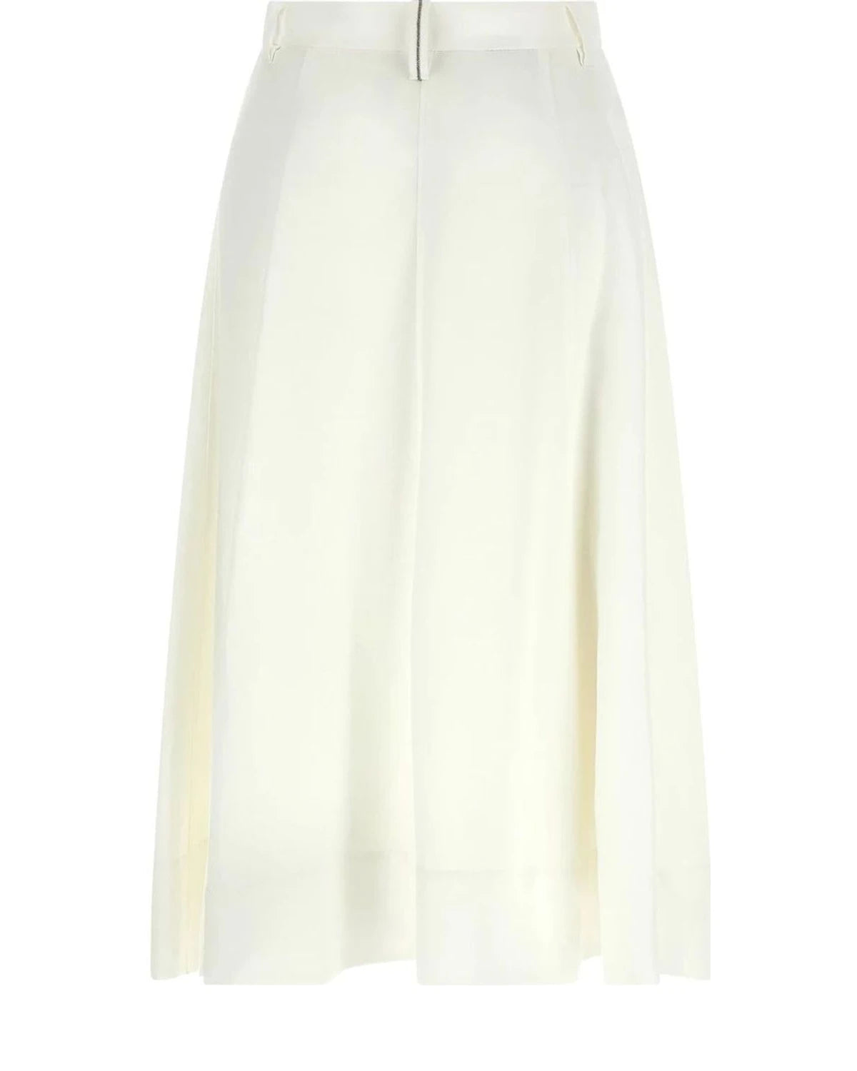 Brunello Cucinelli Skirt in white, Viscose — view 2