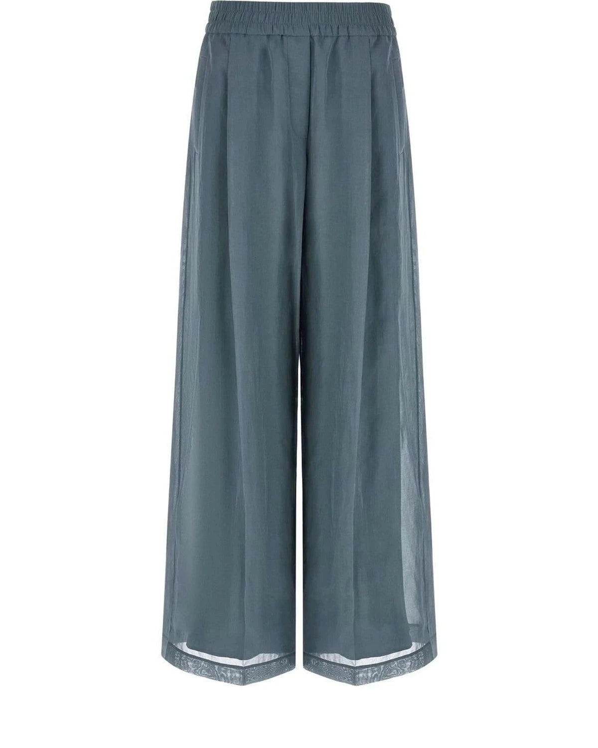 Brunello Cucinelli Palazzo Pant in blue